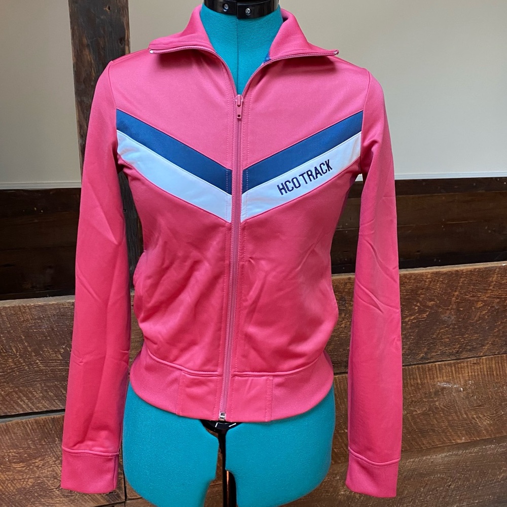 Hollister Pink and Blue Varsity Jacket